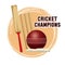 Cricket champions design