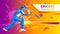 Cricket championship poster with batsman hitting the ball.