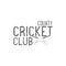 Cricket county club emblem and design elements. logo . badge. Sports with gear, equipment. Use for web or tee t-shi