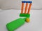 Cricket equipment bat ball and wicket