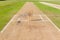 Cricket Field Pitch`s Wickets Grounds