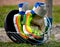 Cricket Gears Helmet and Batting Gloves Background Photograph