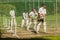 Cricket Players Batting Practice Nets