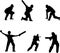 cricket silhouettes