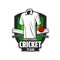 Cricket sport items, tournament or team club badge