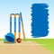 Cricket sports banner design