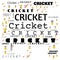 cricket word cloud use for banner, painting, motivation, web-page, website background, t-shirt & shirt printing, poster, gritting