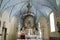 Crikvenica, Church of the Assumption of the Blessed Virgin Mary, indoors with the altar, Croatia, Europe