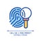 Crime investigation pixel perfect RGB color icon