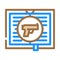 crime literature color icon vector illustration