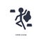 crime scene icon on white background. Simple element illustration from law and justice concept