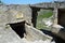 Crimea, Bakhchisaray, cave city Chufut Kale. The ruins of a basement rich Karaite 17th century manor house and Chaush-Kobasa