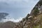 Crimea, Black Sea coast. Rocks and clouds