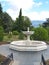 Crimea. The Parterny fountain in livadiysky park