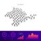Crimea people map. Detailed vector silhouette. Mixed crowd of men and women. Population infographic elements