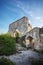 Crimea, ruins citadel on top of mountain