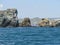 Crimea, Through a Series Of Rocks Overlooking the City of Feodosia