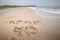 Crimea is Ukraine sign on the sand