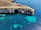 Crimean Cape Tarkhankut romantic marine sunny day view