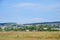 Crimean landscapes, driving on roads of Crimea. Suburbs and villages and fields and trails of The Crimea