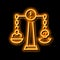 crimes against morality neon glow icon illustration