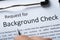 Criminal Background Check Application Form With Pen