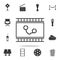 criminal film icon. Set of cinema element icons. Premium quality graphic design. Signs and symbols collection icon for websites,