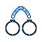 Criminal, handcuffs icon. Simple editable vector design isolated on a white background