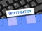 Criminal Investigation Folder Showing Crime Detection Of Legal Offense 3d Illustration