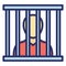 Criminal, jail  Isolated Vector Icon that can be easily modified or edit