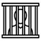 Criminal, jail  Isolated Vector Icon that can be easily modified or edit