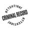 Criminal Record rubber stamp