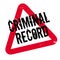 Criminal Record rubber stamp