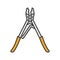 Crimping tool color icon