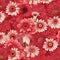 Crimson Elegance: Seamless Gerbera Floral Pattern