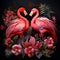 Crimson Flamingo Flowers: Majestic Beings in Nature's Kingdom