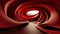 Crimson Portal: Abstract Red Tunnel Background