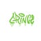 Cringe - 90s style graffiti lettering text. y2k street art typography. Vector illustration. Inscription for t shirts