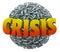 Crisis Word Emergency Problem Trouble Exclamation Point Sphere