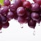 Crisp Delights Grape Glistening with Freshness Appetizing grapes with freshness and Water Droplets. Generative AI
