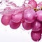 Crisp Delights Grape Glistening with Freshness and Water Droplets. Generative AI