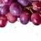 Crisp Delights Grape Glistening with Freshness and Water Droplets. Generative AI