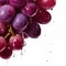 Crisp Delights Grape Glistening with Freshness and Water Droplets. Generative AI