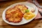 Crisp Fried Potato Rosti Served with Applesauce