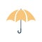 Crisp Orange and White Umbrella For Cards and Backgrounds