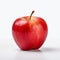 Crisp Red Apple On White Background - Product Photography