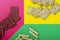 Crispbreads assortment for healthy nutrition on the multicolored background