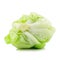 Crisphead lettuce on the white background.