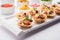 Crispy Canape or canapÃ© is an indian Chat menu