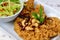 Crispy catfish salad with green mango